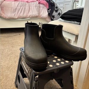 UGG Black Chelsea Waterproof Ankle Boots